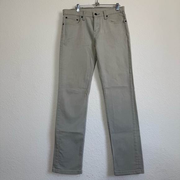 Levi's Other - LEVI 511 Jeans Mens 31x32 Khaki Stretch Slim Fit Tapered Leg Flex